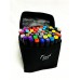 Маркеры для скетчинга, набор 48 цветов черные в сумке
